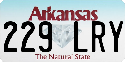 AR license plate 229LRY