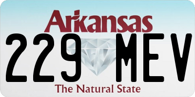 AR license plate 229MEV