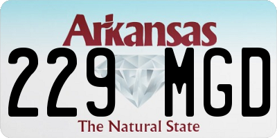 AR license plate 229MGD