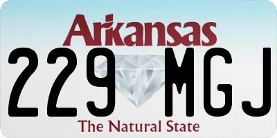 AR license plate 229MGJ