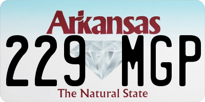 AR license plate 229MGP