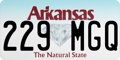 AR license plate 229MGQ