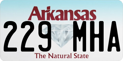 AR license plate 229MHA