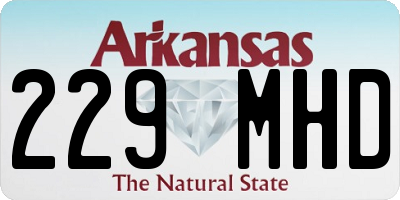 AR license plate 229MHD