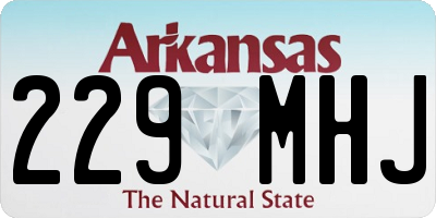 AR license plate 229MHJ