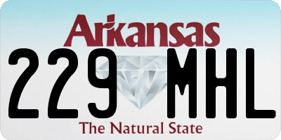 AR license plate 229MHL