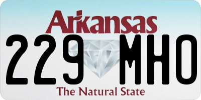 AR license plate 229MHO