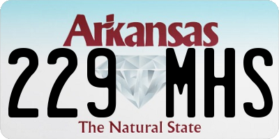 AR license plate 229MHS