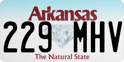 AR license plate 229MHV