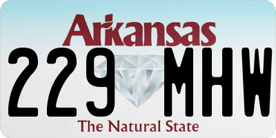 AR license plate 229MHW