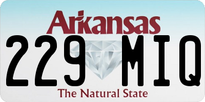 AR license plate 229MIQ