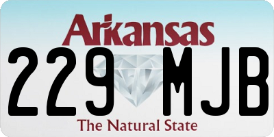AR license plate 229MJB