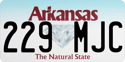 AR license plate 229MJC