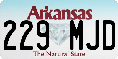AR license plate 229MJD