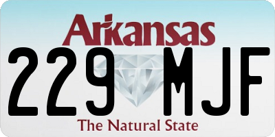 AR license plate 229MJF