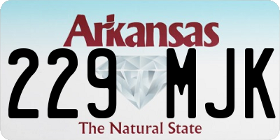 AR license plate 229MJK