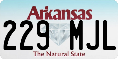 AR license plate 229MJL