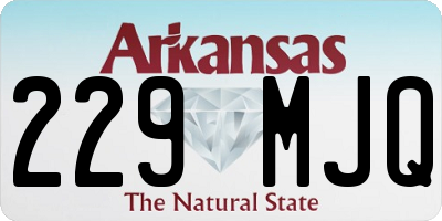 AR license plate 229MJQ