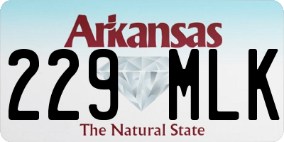 AR license plate 229MLK
