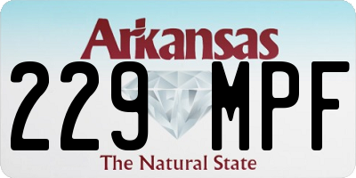 AR license plate 229MPF