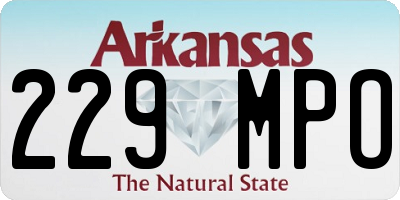 AR license plate 229MPO