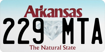 AR license plate 229MTA