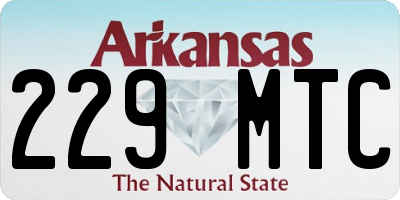 AR license plate 229MTC