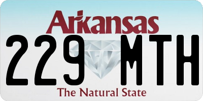 AR license plate 229MTH