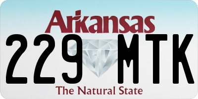 AR license plate 229MTK