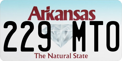 AR license plate 229MTO
