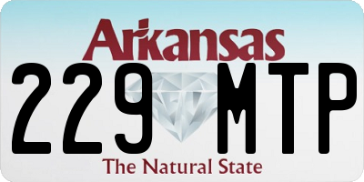 AR license plate 229MTP