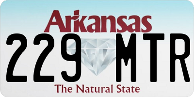 AR license plate 229MTR