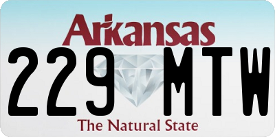 AR license plate 229MTW