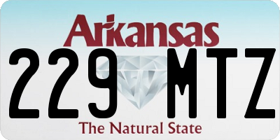 AR license plate 229MTZ