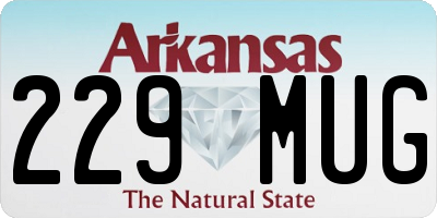 AR license plate 229MUG