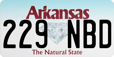 AR license plate 229NBD