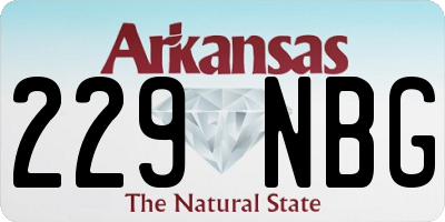 AR license plate 229NBG