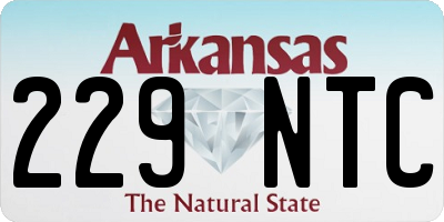 AR license plate 229NTC