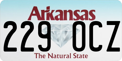 AR license plate 229OCZ