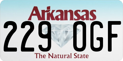 AR license plate 229OGF