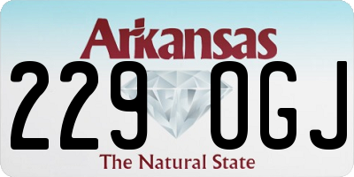 AR license plate 229OGJ