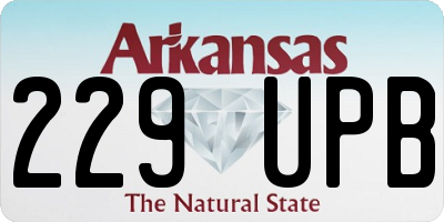 AR license plate 229UPB