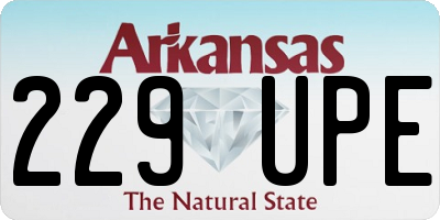 AR license plate 229UPE