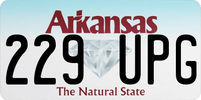 AR license plate 229UPG