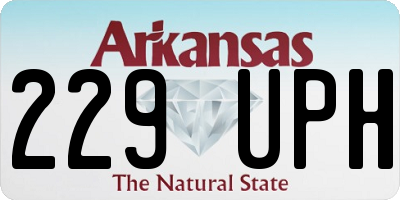 AR license plate 229UPH
