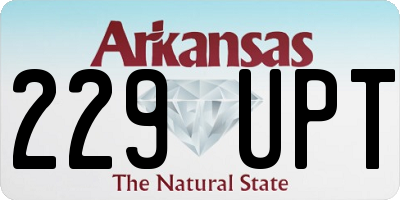 AR license plate 229UPT