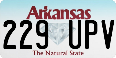 AR license plate 229UPV