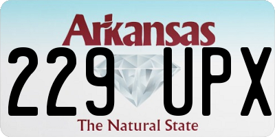 AR license plate 229UPX