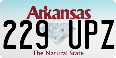 AR license plate 229UPZ
