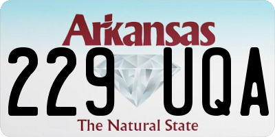 AR license plate 229UQA